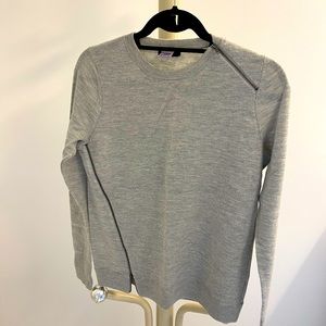 Grey J Crew 100% merino wool in size medium.